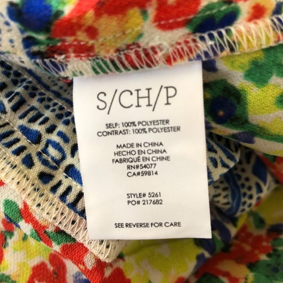 Cabi fiesta floral Cruise yacht romper size S Pockets colorful vacation casual - Picture 10 of 11